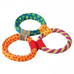 PETSTAGES Healthy Hoops Три кольца текстильные - игрушка для собак