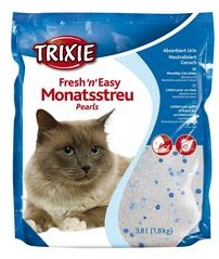 Наполнитель для кошек "Fresh n Easy Pearls" (круглые гранулы до 3мм) 3.8л Trixie